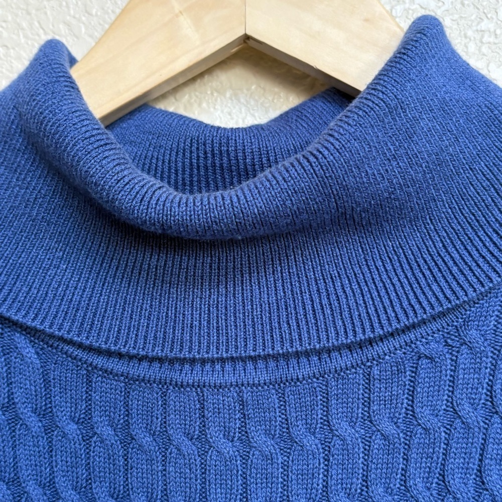 Tommy Bahama Pickford Blue Cable Knit Sleeveless Sweater Dress M - Picture 5 of 6